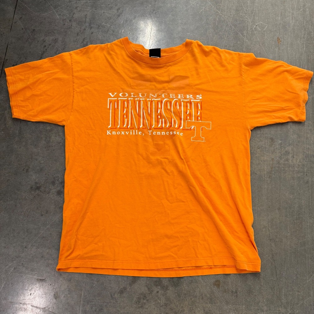 Vintage Tennessee Volunteers T-Shirt XL Orange Knoxville NCAA Made in USA